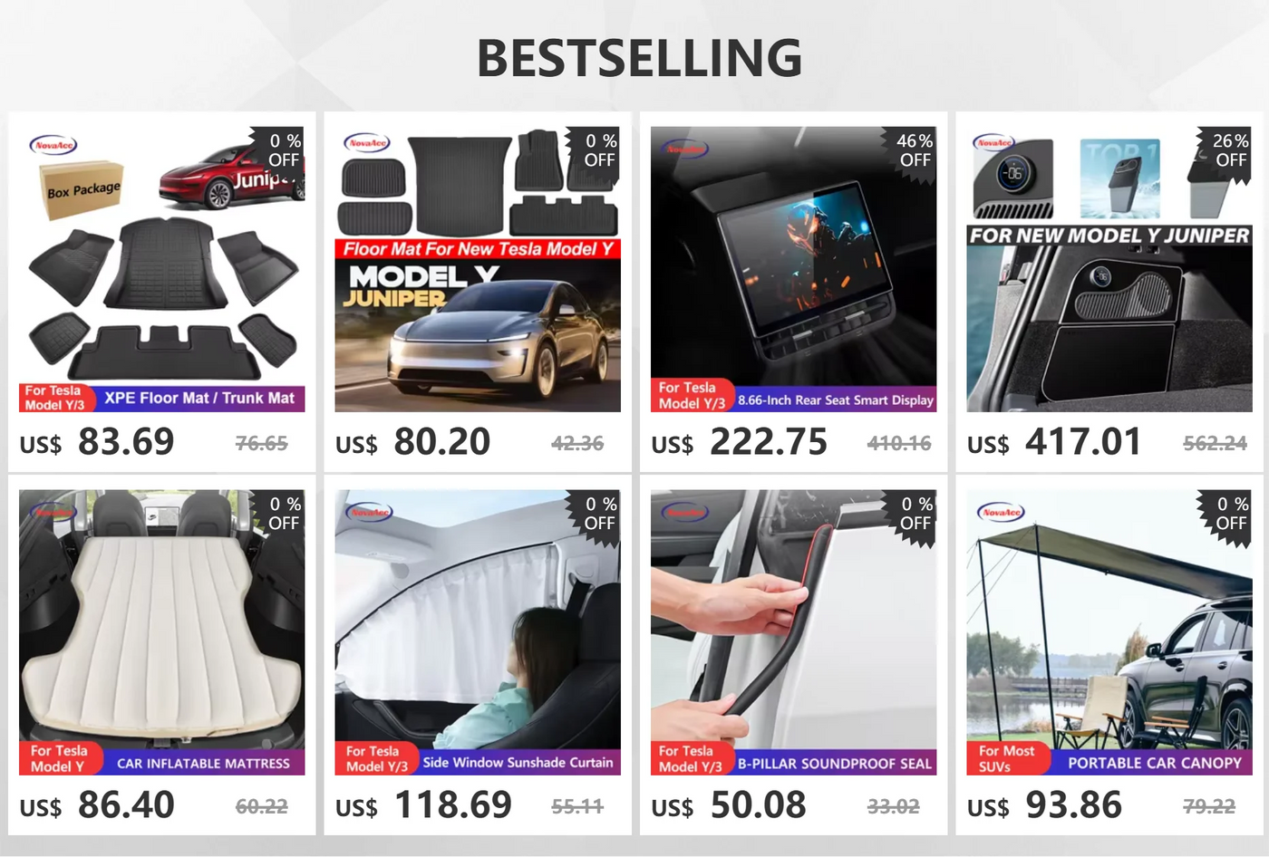 Oppustelig luftmadras til Tesla Model Y/3